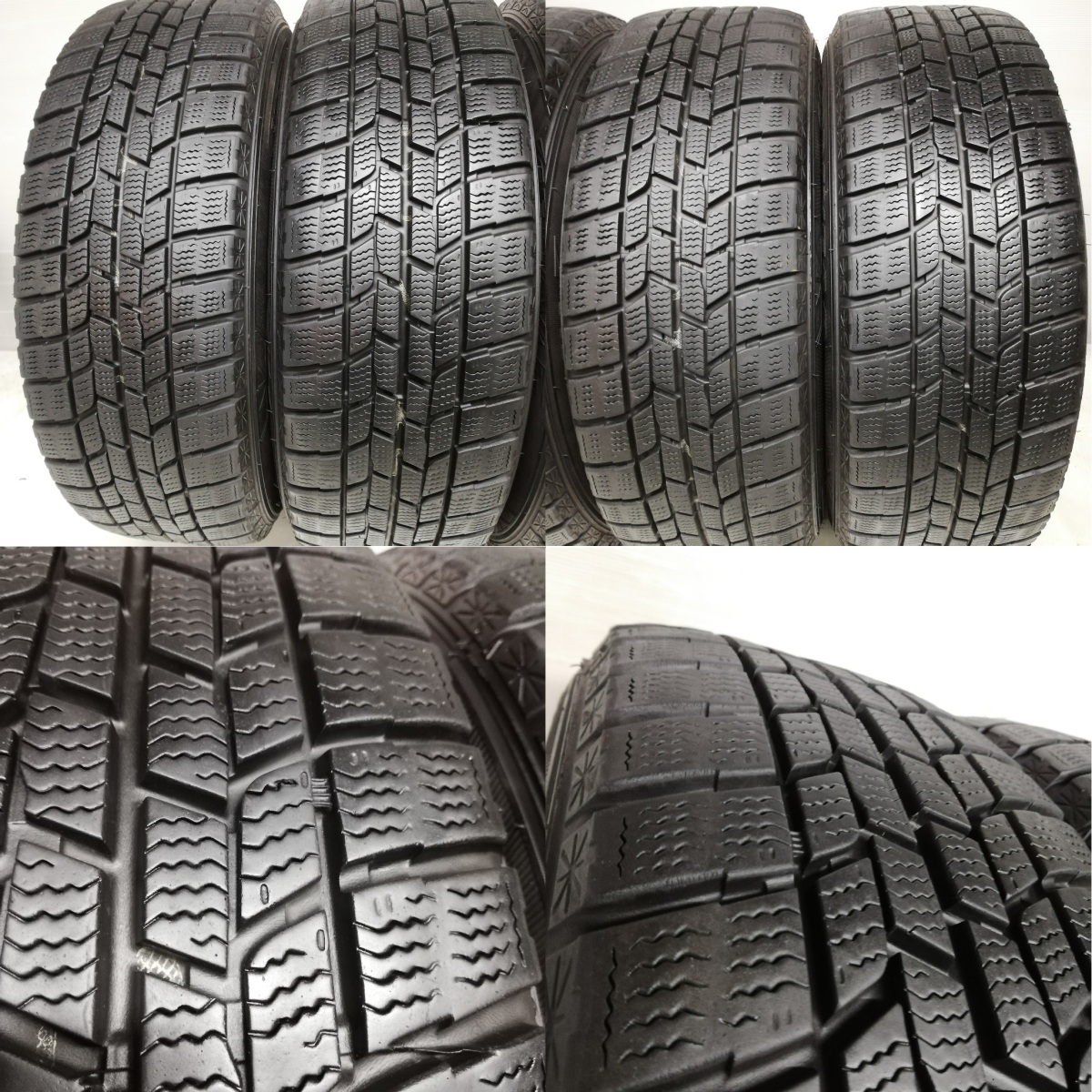 ◆本州・四国は送料無料◆ 185/60R15 グッドイヤー 70～80% '17 15x6J マツダ純正 4H -100 デミオ ＜スタッドレス・ホイール 4本＞_画像9