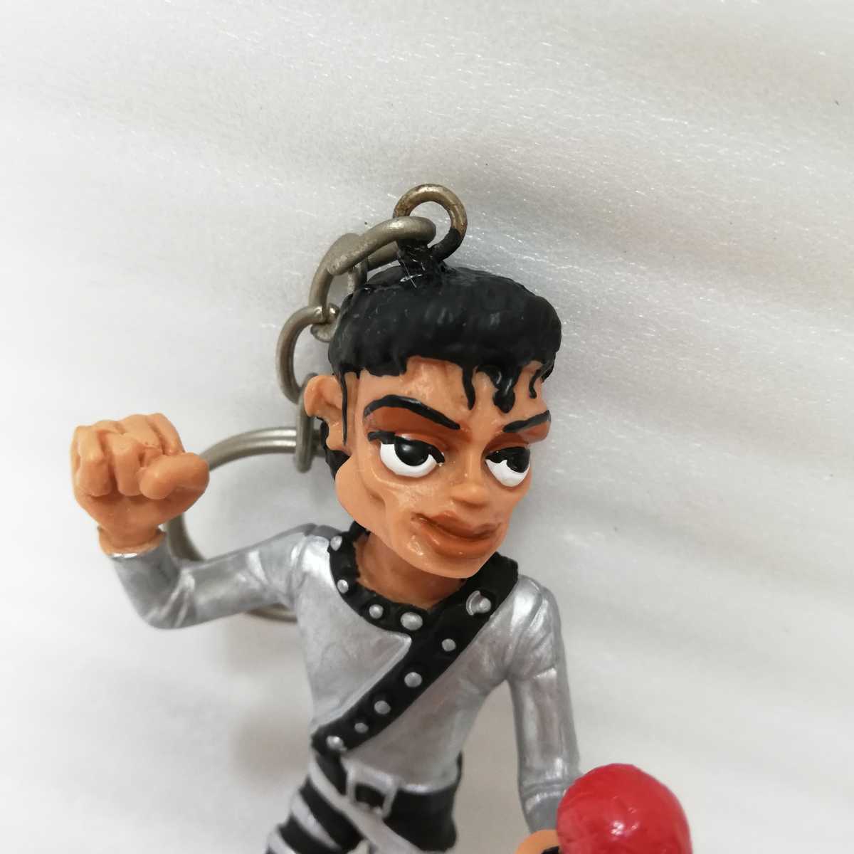 希少1987年 当時物 Michael Jackson マイケル・ジャクソン フィギュア キーホルダー 14cm スリラー キングオブポップ comics spain figures_画像2