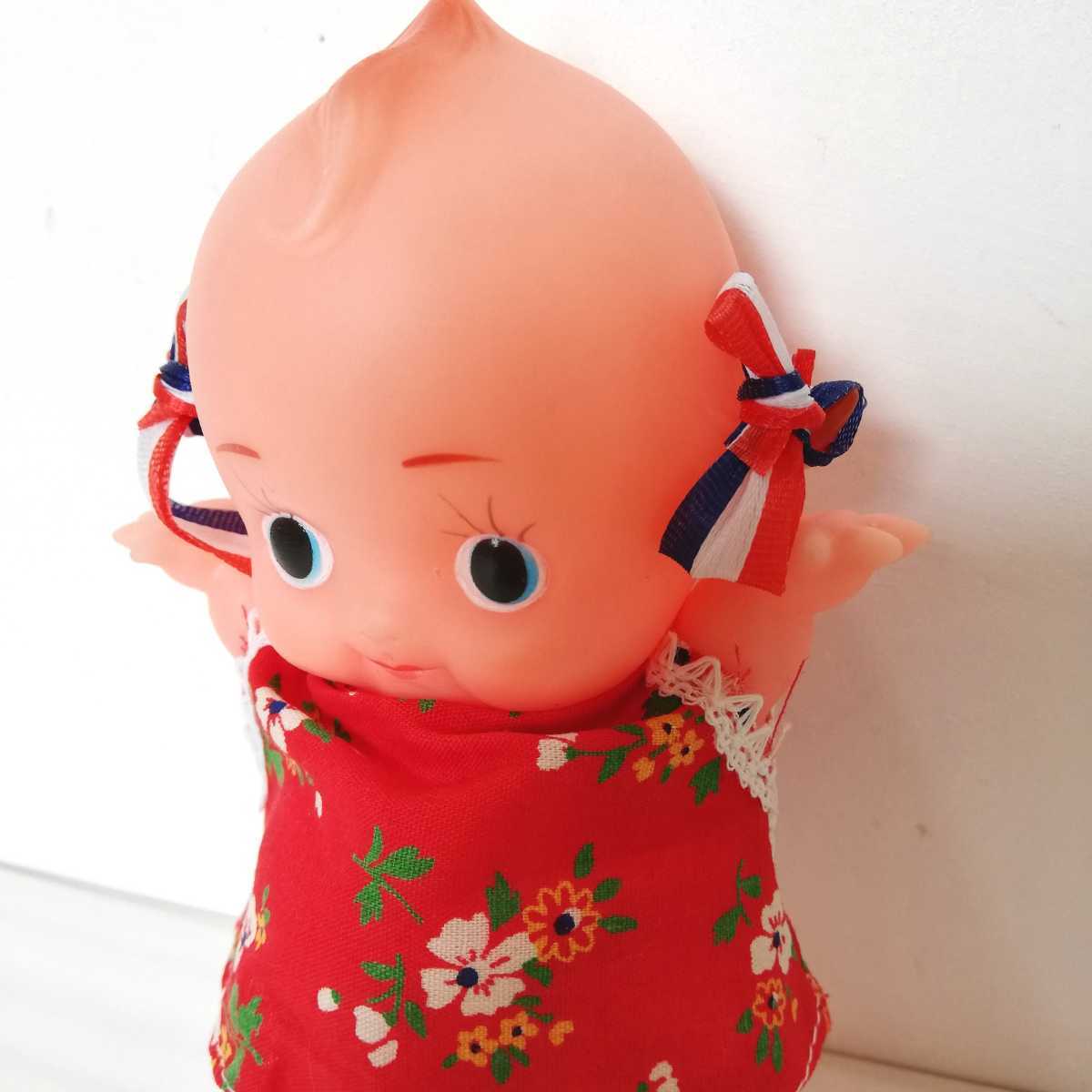 ヤフオク! - キューピー人形 チャイナ服 トリコロールリボン 高さ15....