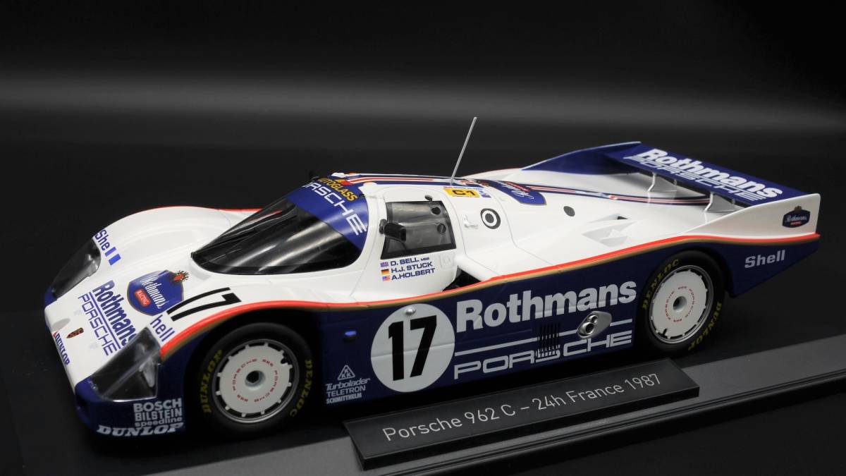 1:18 ポルシェ 962C ルマン 24h 1987 優勝 ロスマンズ仕様 #17 ドイツ