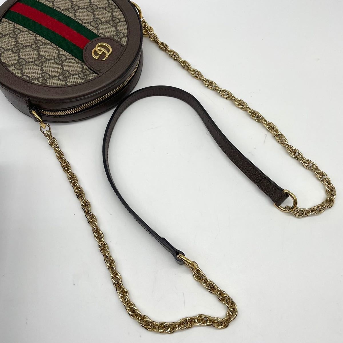 1円《ほぼ未使用》GUCCI グッチ オフィディア ミニ ラウンド