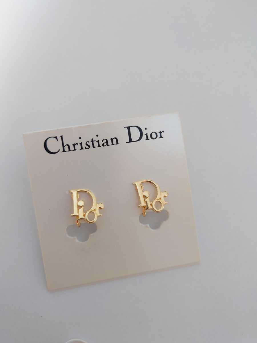 Christian Dior クリスチャン・ディオール 美品 イヤリング ゴールド色