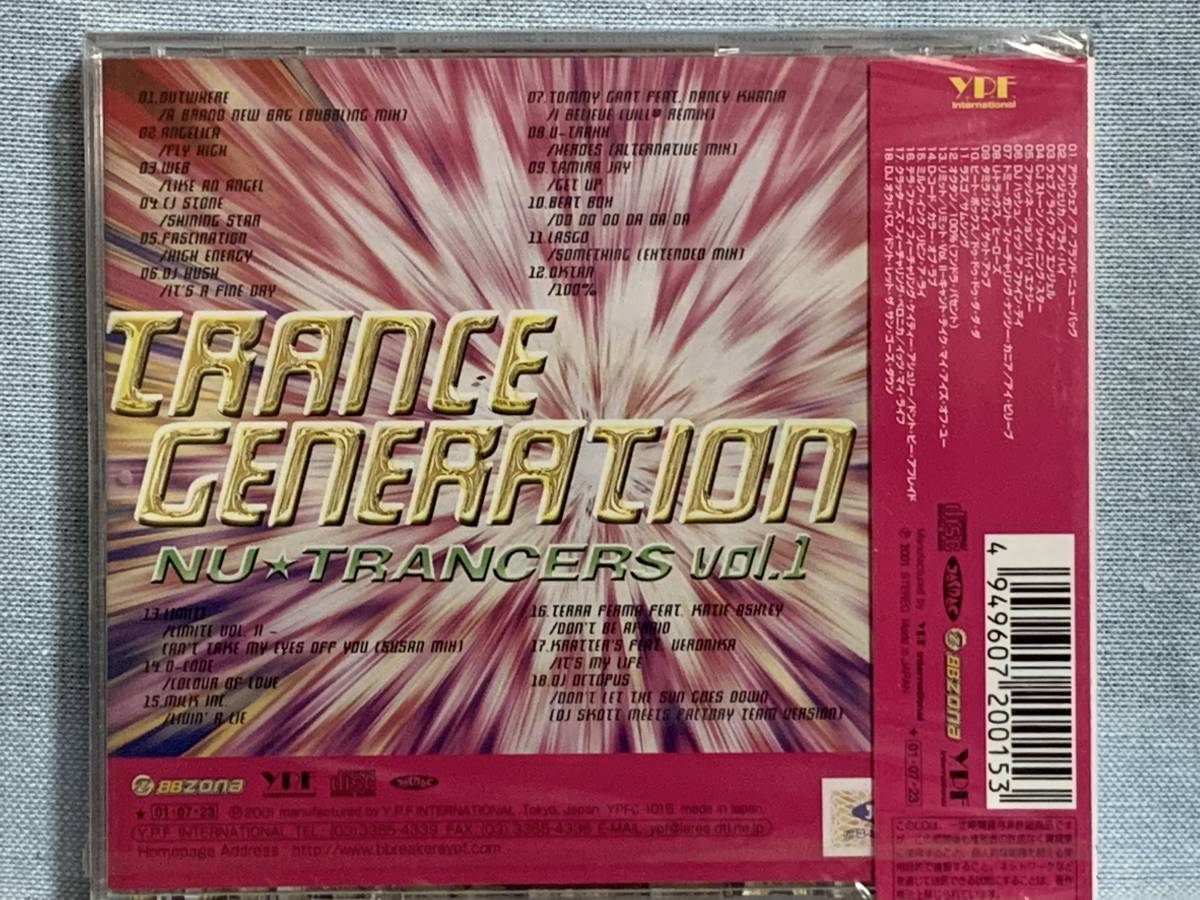 CD　TRANCE GENERATION Nu★Trancers Vol.1 ★新品未開封★デッドストック品_裏面