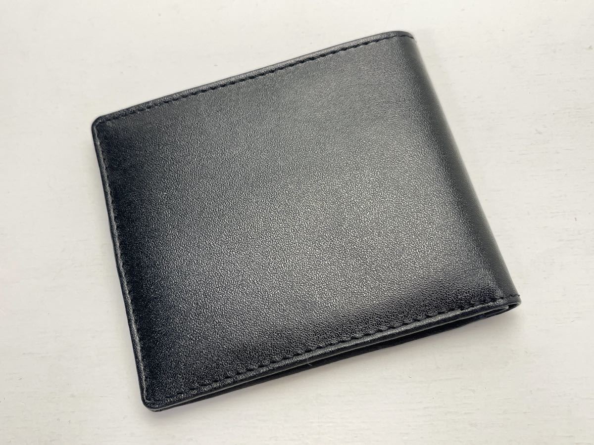D780 新品 HENRI-LUC CHAPUIS アンリ・リュ・シャピュイ 二つ折り財布 ブラック_画像3