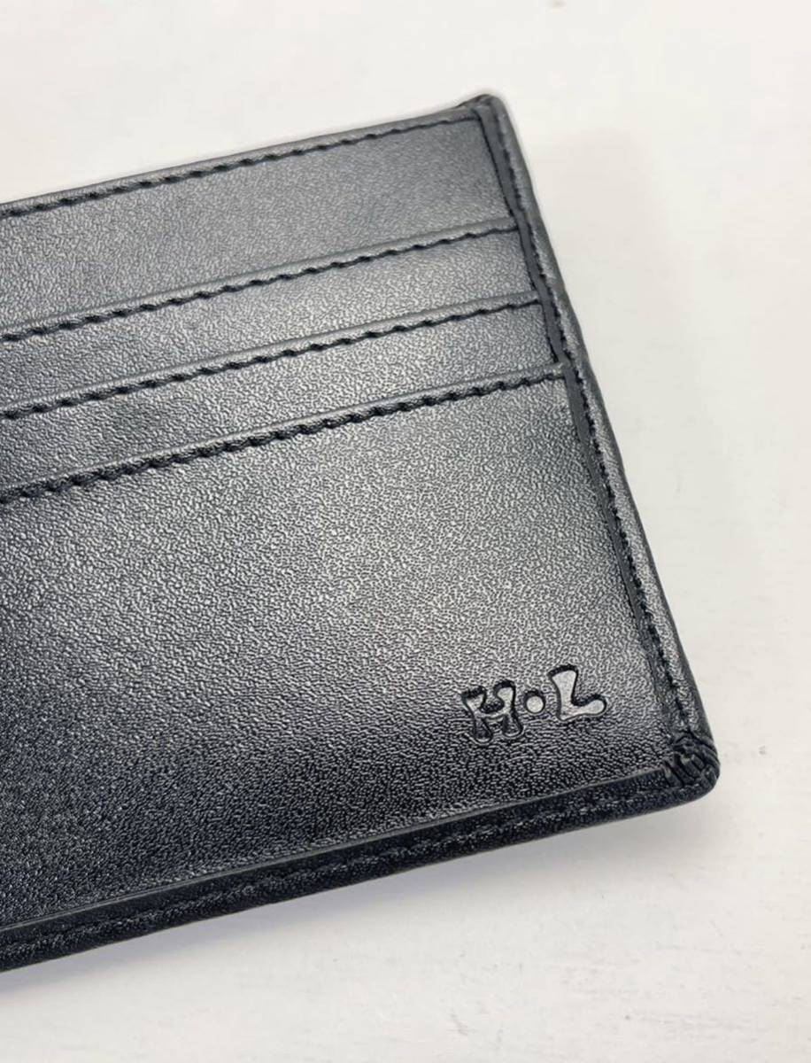 D780 新品 HENRI-LUC CHAPUIS アンリ・リュ・シャピュイ 二つ折り財布 ブラック_画像6