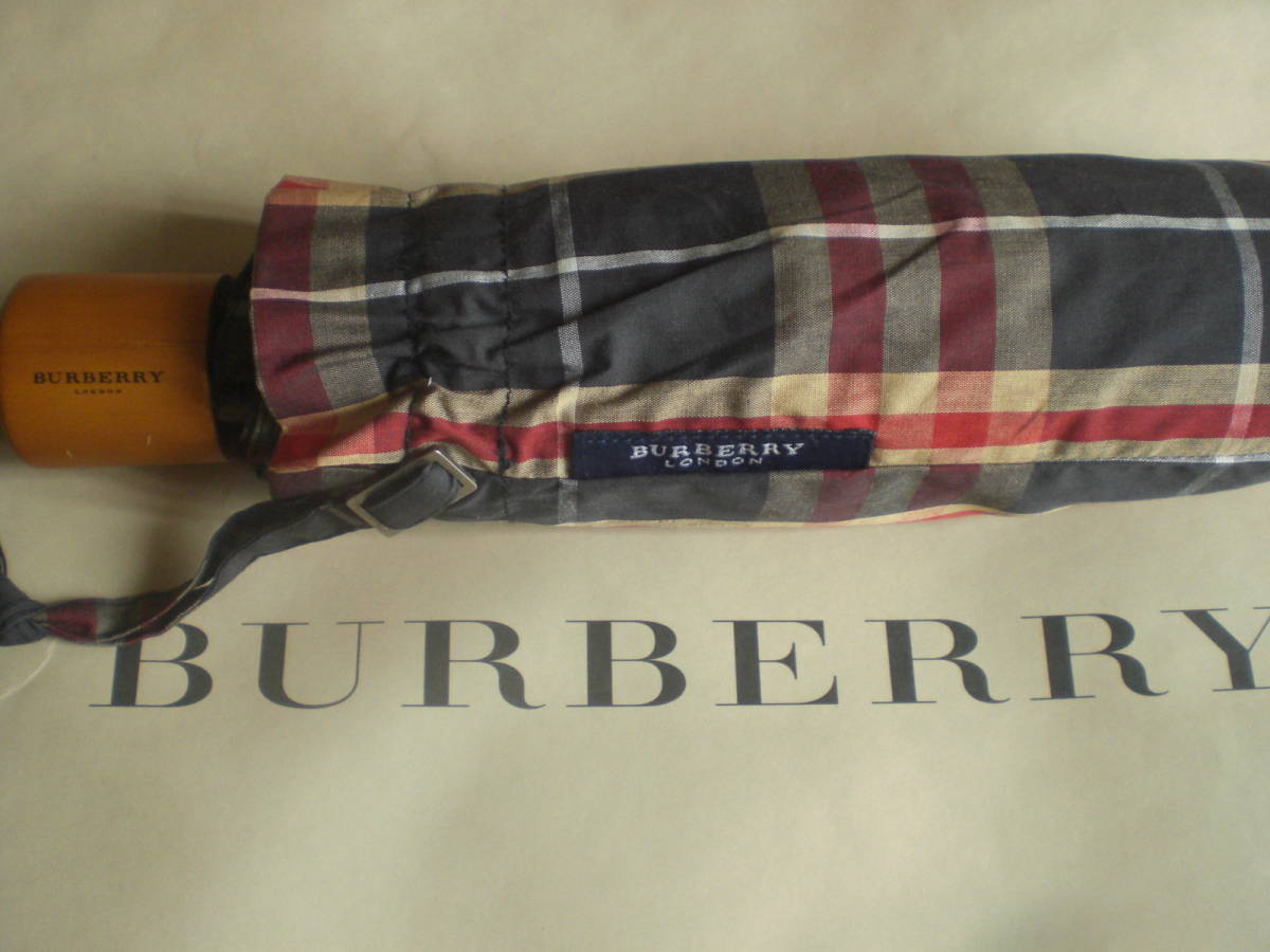 ★バーバリー BURBERRYLONDON　折りたたみ傘　新品未使用★_画像1