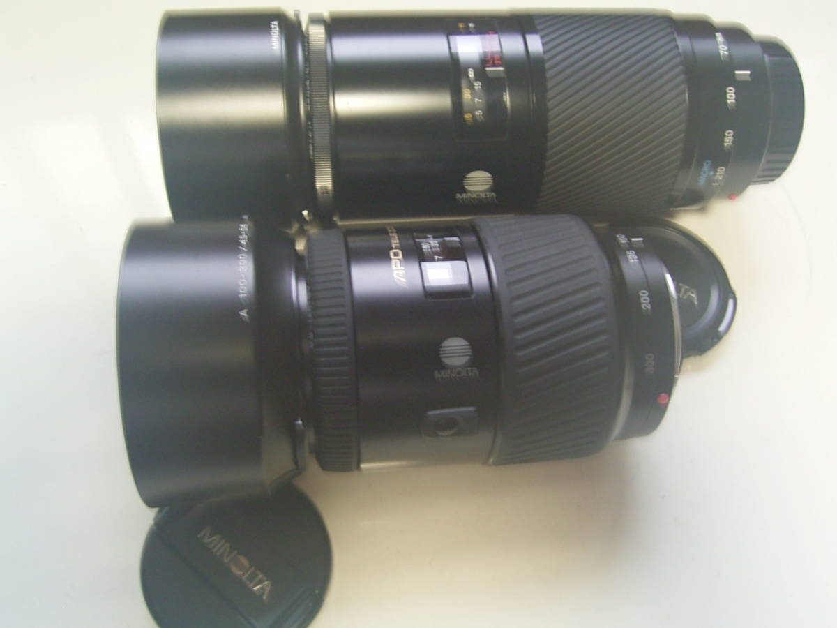 新品 銘玉！AF70-210mmF4 AF APO100-300mmF4.5-5.6 ソニー、ミノルタ