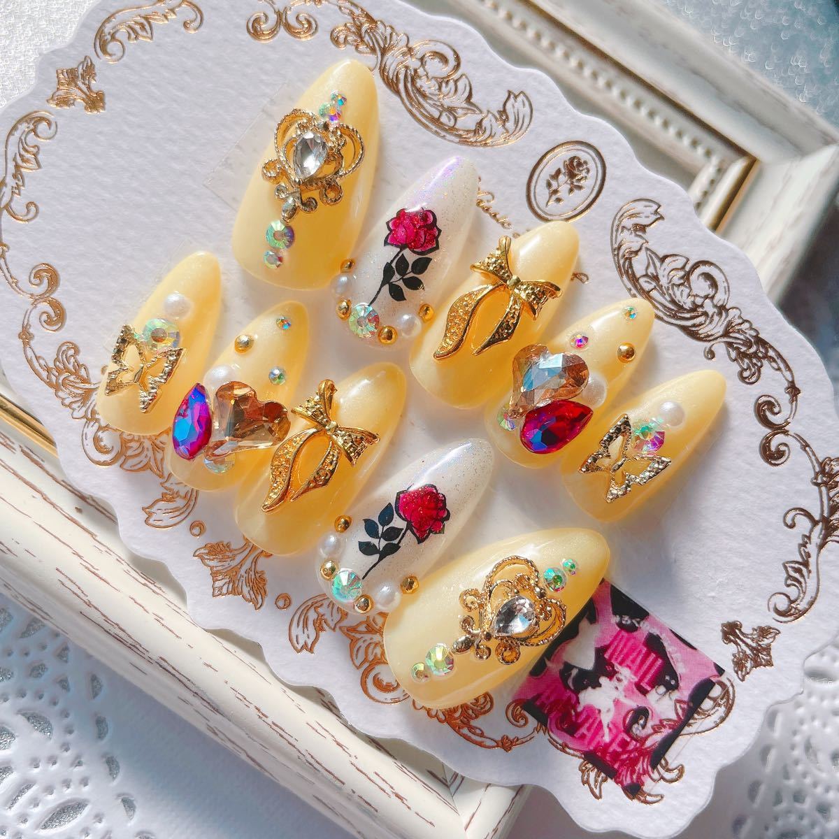 安心してご購入 ￥1700＊プリンセスシンデレラ＊ネイルチップ