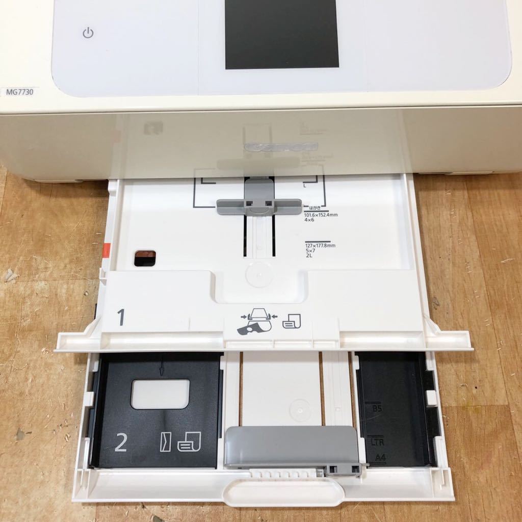 PC/タブレット PC周辺機器 CANON PIXUS MG7730 WH 印刷枚数451-500枚 インクジェットプリンタ 