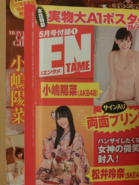 Dettagli dell'articolo エンタメ 2011/5 小嶋陽菜/松井玲奈ポスター