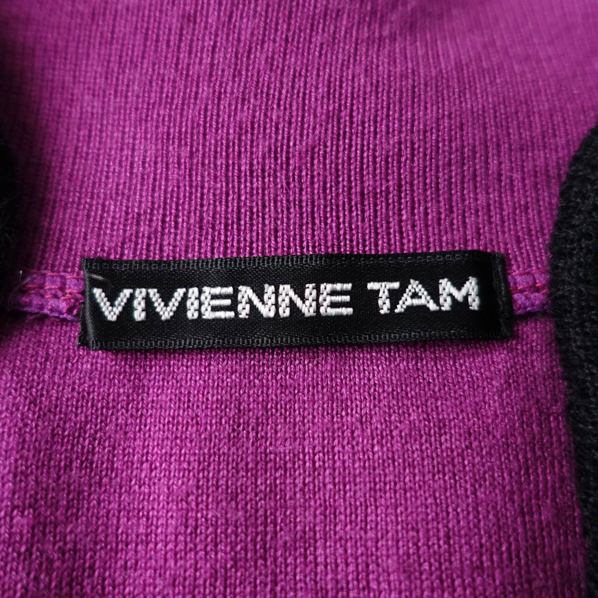 販売純正品 VIVIENNE TAM ヴィヴィアンタム ブラック アンゴラ混レツ