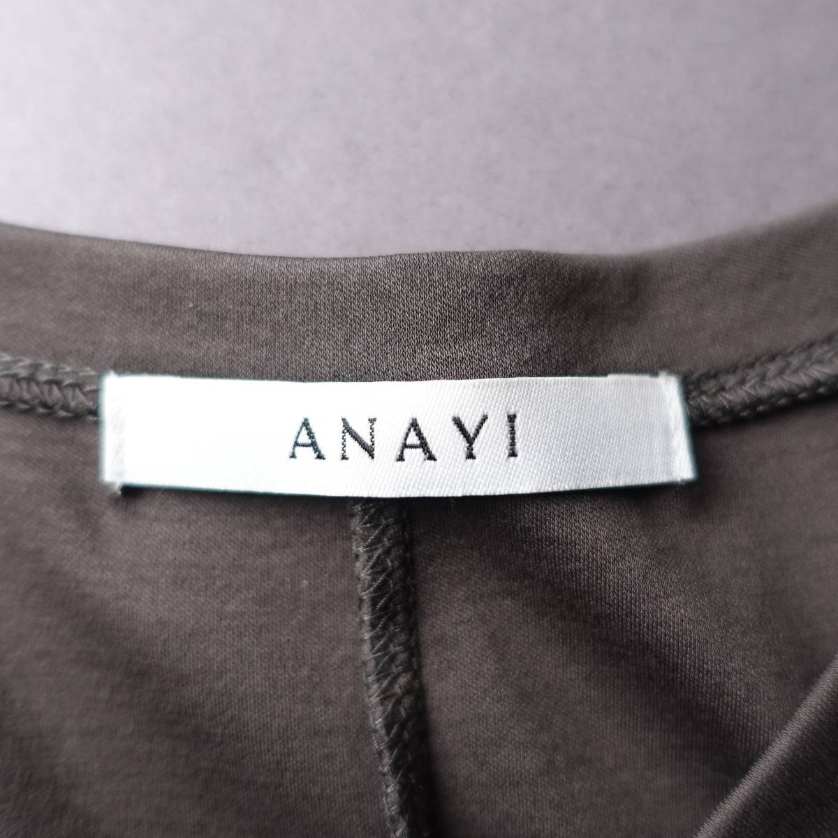 * прекрасный товар *ANAYI/ Anayi /36/ сделано в Японии One-piece / серый серия / женский / стрейч 