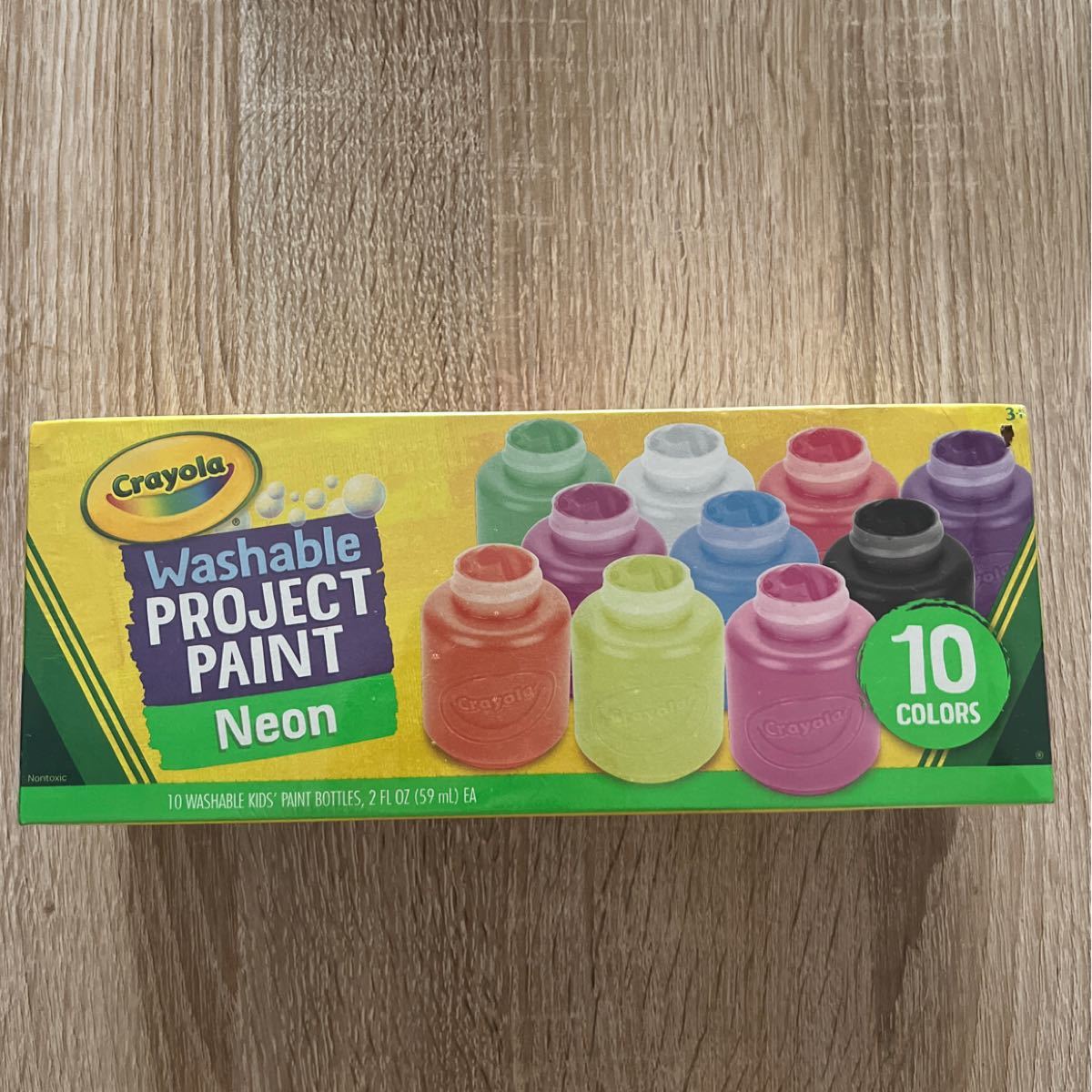 クレヨラ 絵の具 ネオンカラー crayons washable project paint 10色