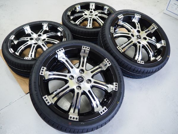 深リム クエルボ8 16inch 5.5J 4-100+45 輸入タイヤ 165/50R16 ムーヴ タント N-BOX N-WGN ワゴンR 軽自動車_画像5