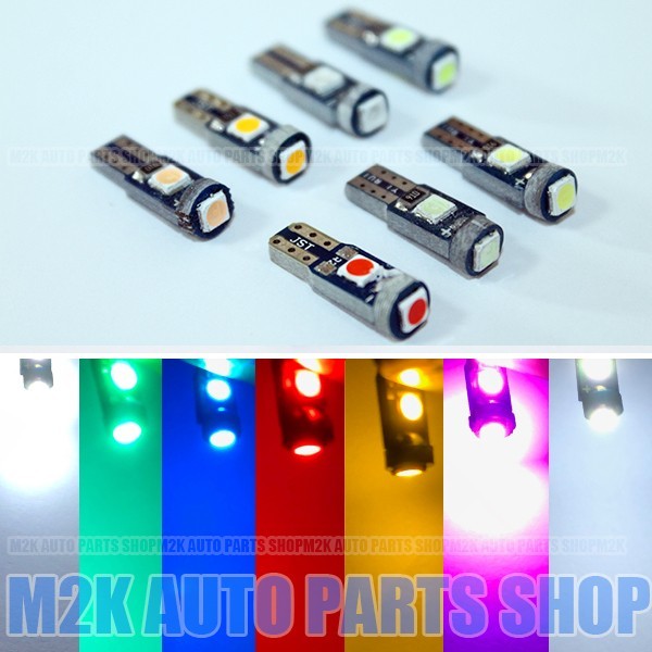 3SMD T5 T6.5 LED エアコン メーター スイッチ インジゲーター ポジション 球 広角照射 SMD タイプ レッド 赤 4個_画像2