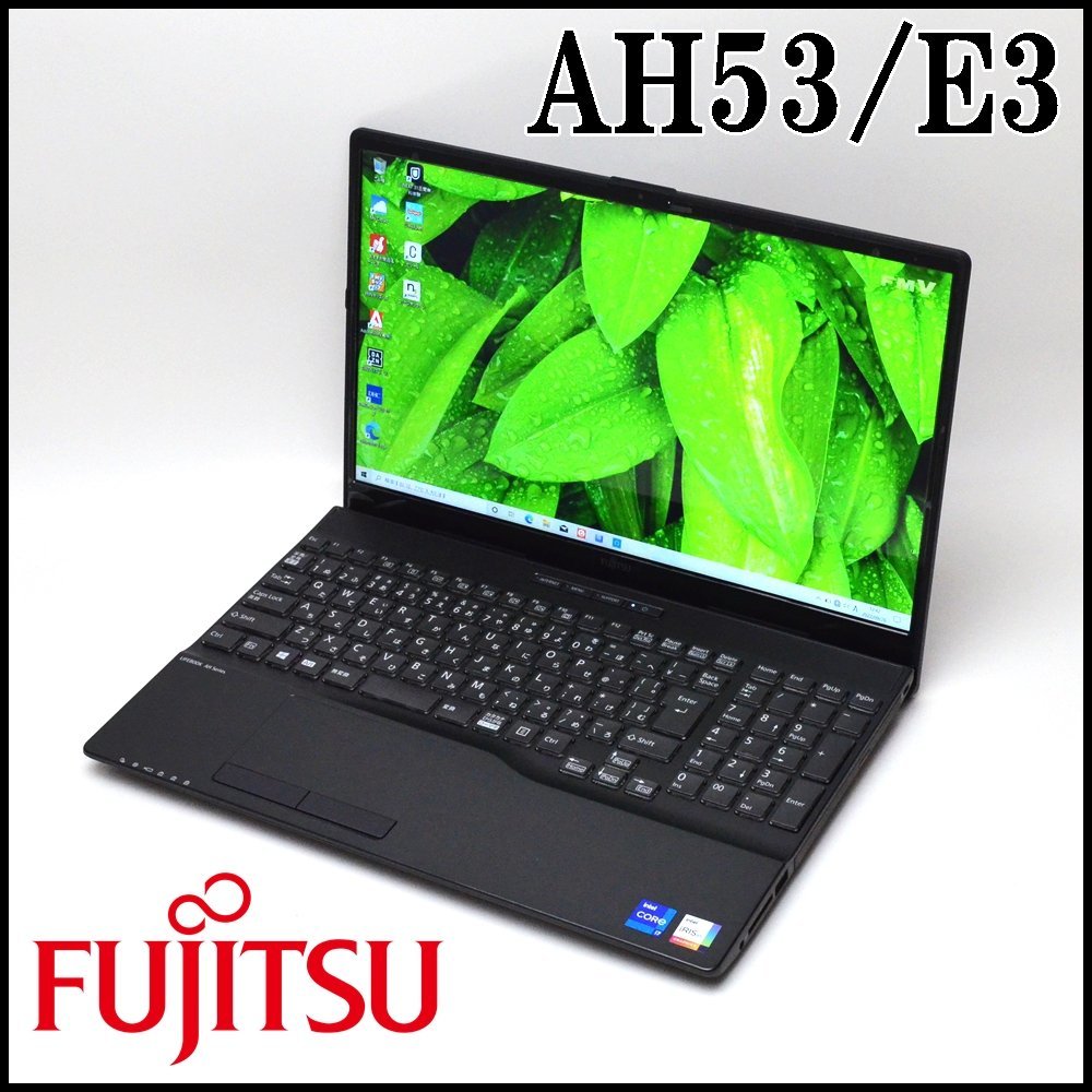良品 富士通 LIFEBOOK ノートパソコン AH53/E3 Windows10 11th Gen