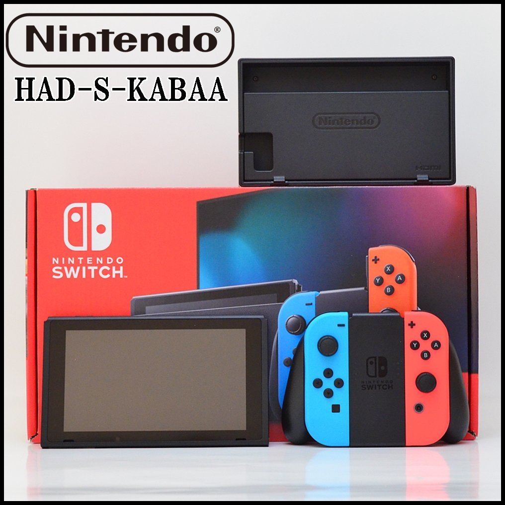 美品 任天堂 ニンテンドースイッチ 新モデル HAD-S-KABAA JPN Joy-Con