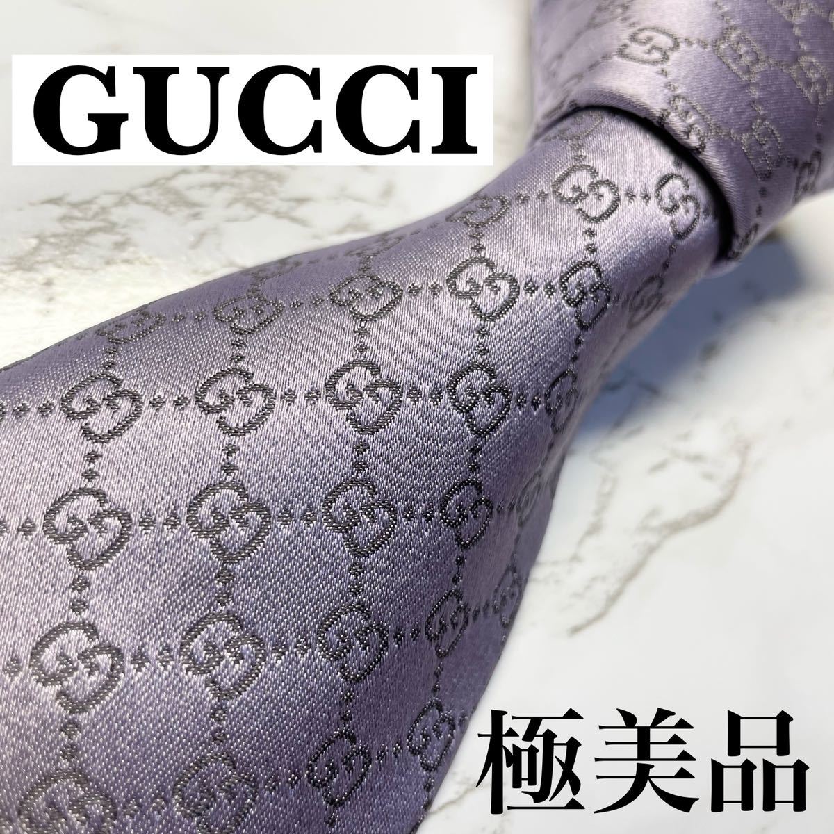 おすすめ特集 ✨極美品✨ 現行 GUCCI ネクタイ シルク100% GG柄 蜂