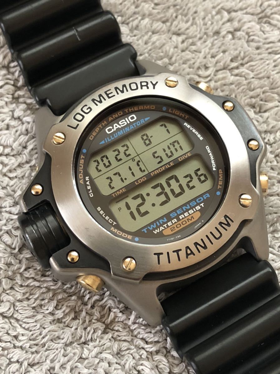 グッドデザイン賞受賞】カシオ潜水王DEP-700チタン製ダイバーズ グッドデザイン賞受賞】カシオ潜水王DEP-700チタン製ダイバーズ
