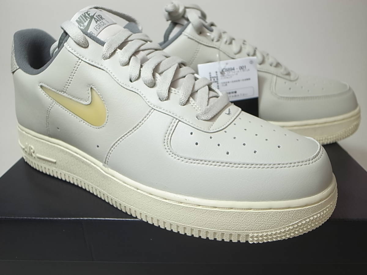 【送料無料 即決】NIKE AIR FORCE 1 ’07 LX JEWEL SWOOSH 27cm US9新品ジュエルスウッシュ25周年LIGHT BONE/PALE VANILLA黒タグDC8894-001_画像1