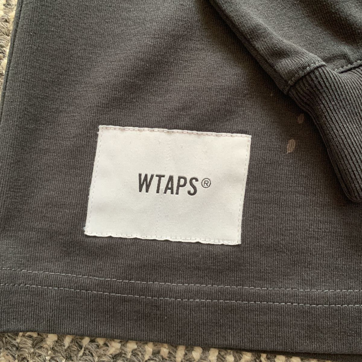 WTAPS ダブルタップス ロンT ロングスリーブ　カットソー　ブリーチ加工 長袖Tシャツ