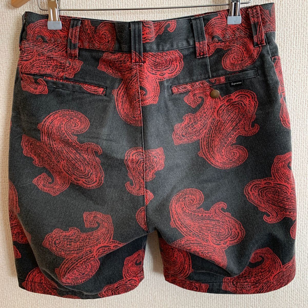 supreme シュプリーム　Paisley Work Short ペイズリー ハーフパンツ ショートパンツ