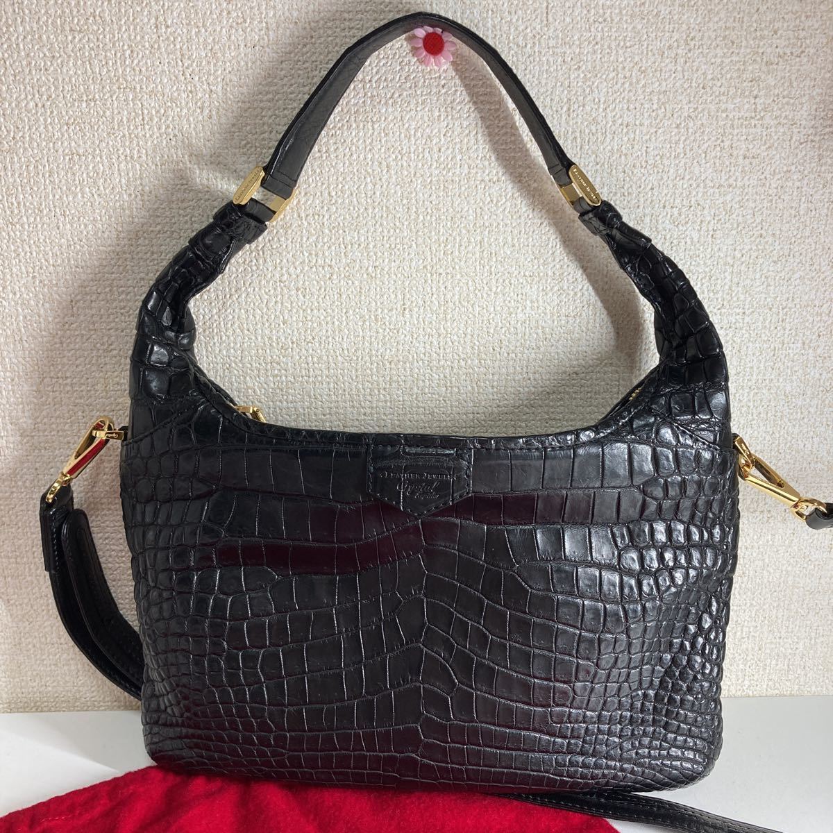 NEW新作 良品 日本製JRA レザージュエルズ クロコダイル バッグ 財布
