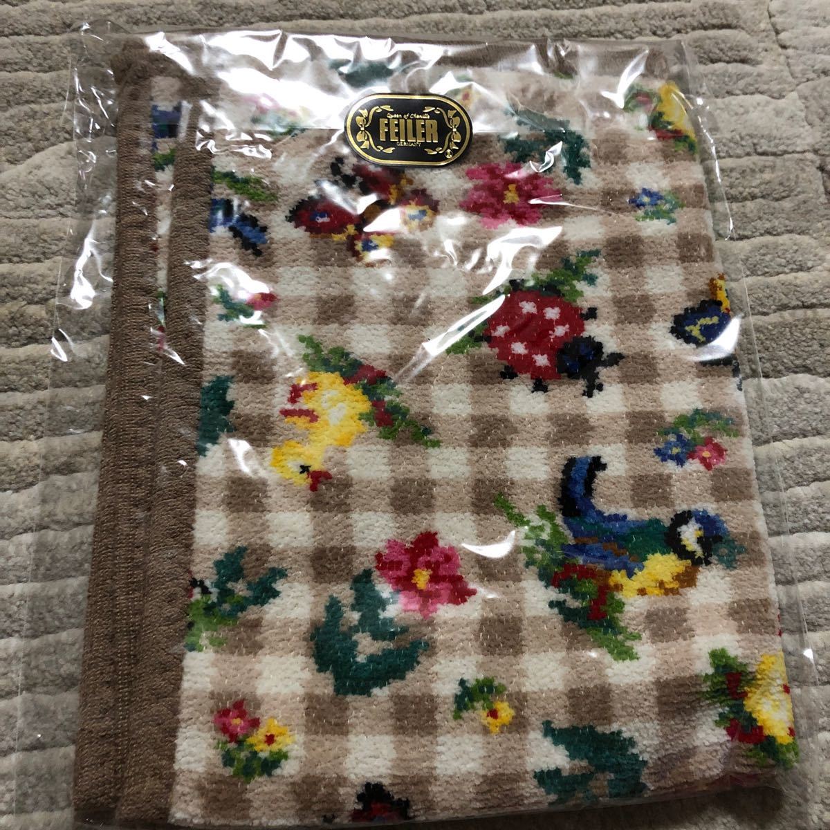 フェイラーハイジチェックゲストタオル新品