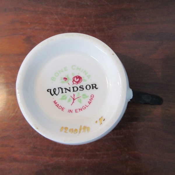 イギリス製 ウィンザー陶器 カップ＆ソーサー 茶器 ティーカップ ヴィンテージ雑貨 tableware 1462sb_画像8