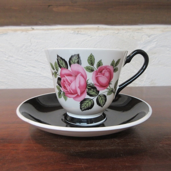 イギリス製 ウィンザー陶器 カップ＆ソーサー 茶器 ティーカップ ヴィンテージ雑貨 tableware 1462sb_画像2