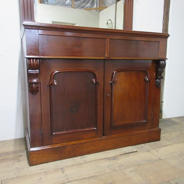 イギリス アンティーク 家具 ミラーバックサイドボード ビクトリアンシフォニア キャビネット 収納 木製 英国 SIDEBOARD 6771c_画像5