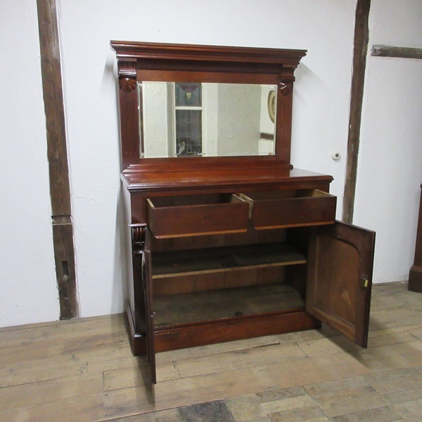 イギリス アンティーク 家具 ミラーバックサイドボード ビクトリアンシフォニア キャビネット 収納 木製 英国 SIDEBOARD 6771c_画像3