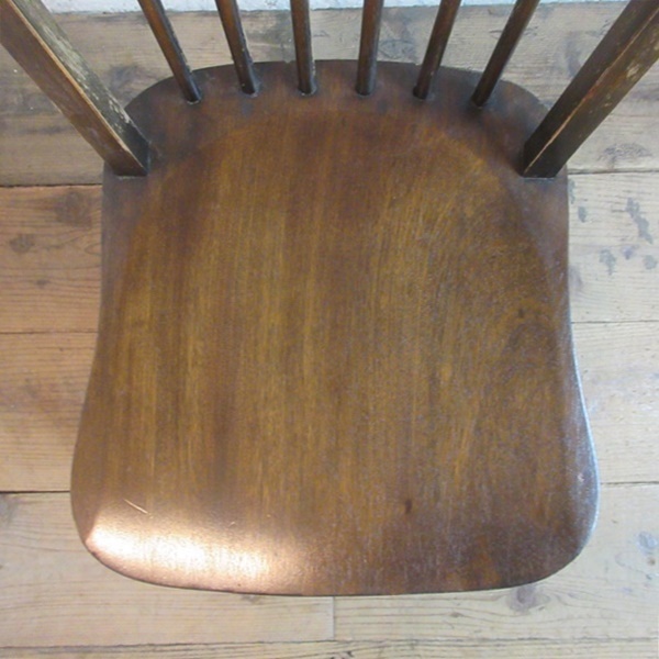 イギリス アンティーク 家具 キッチンチェア スティックバック 椅子 イス 店舗什器 カフェ 木製 英国 KITCHENCHAIR 4826d - 3