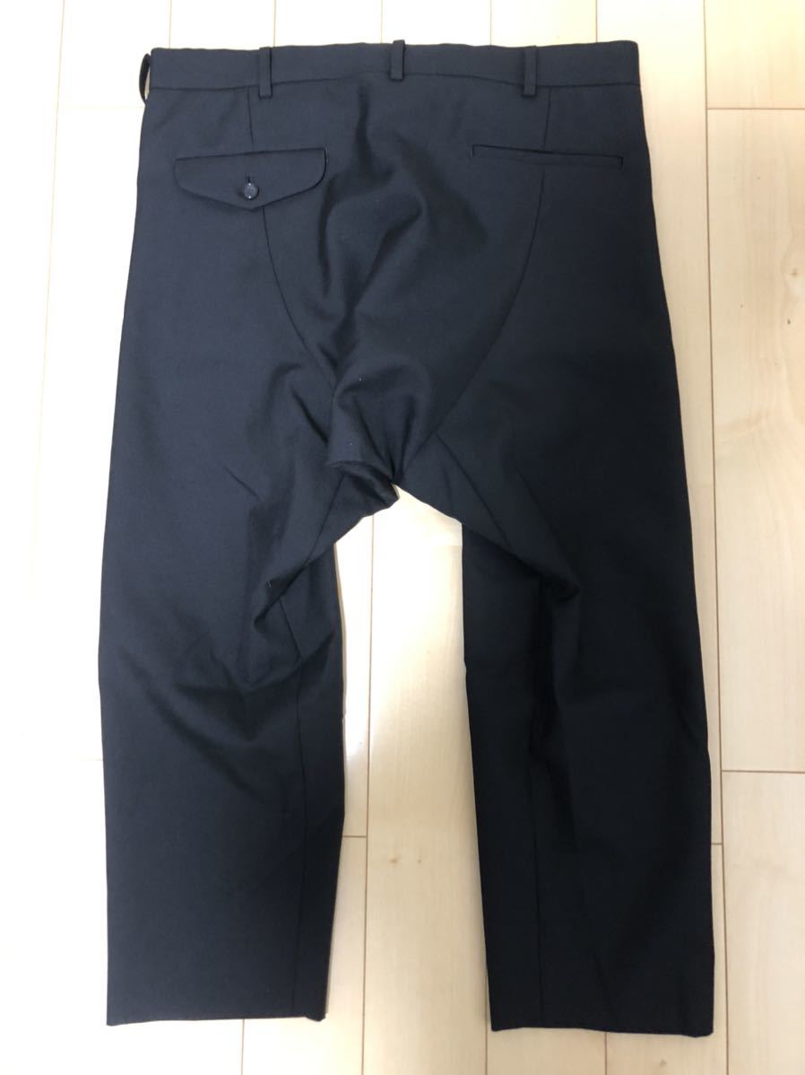 21AW COMME des GARCONS HOMME PLUS コムデギャルソンオムプリュス 変形 クロップドパンツ ブラック XL_画像3
