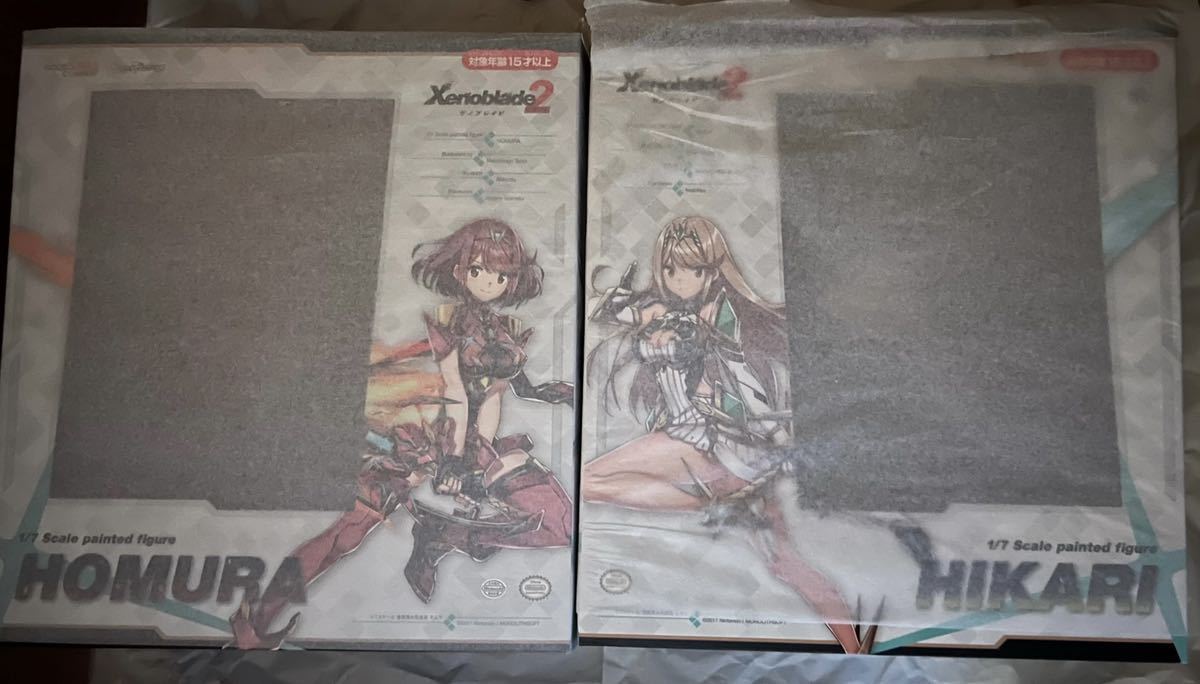 新品未開封】送料無料 ゼノブレイド2 ホムラ&ヒカリフィギュア2体