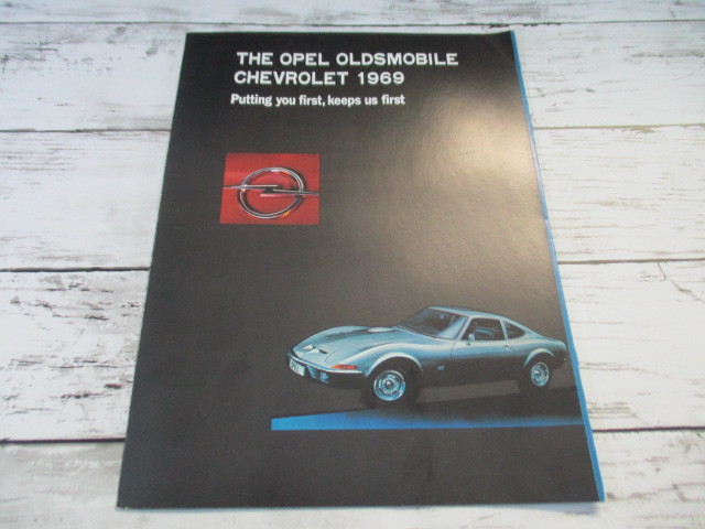 【希少】 OPEL OLDSMOBILE CHEVROLET 1969 オペル シボレー 販売 カタログ パンフレット レトロ ビンテージ 旧車 外車 当時物 _画像1