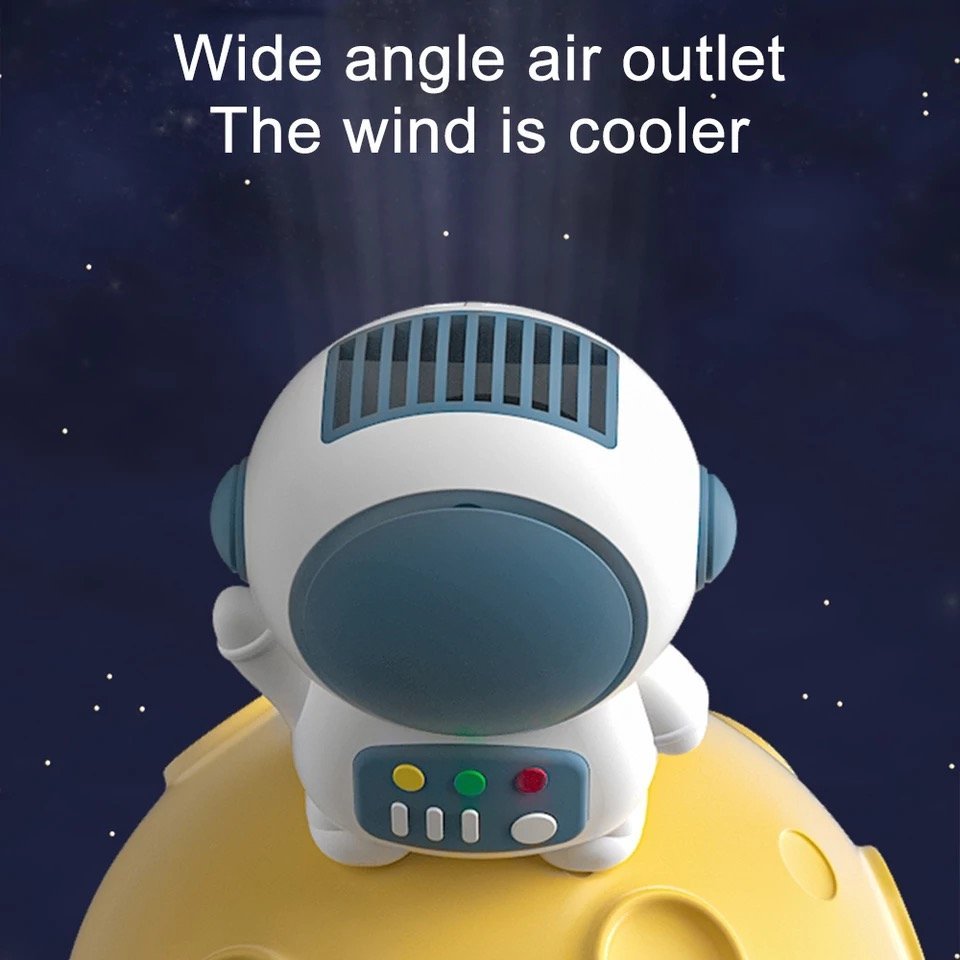 ハンディファン ミニ扇風機 宇宙飛行士 携帯扇風機 小型 充電式 手持ち USB扇風機 卓上扇風機 持ち運び コンパクト おしゃれ かわいい デス 