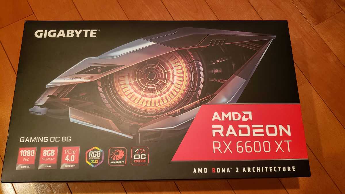 GIGABYTE Radeon RX6600XT GAMING OC 8G ビデオカード