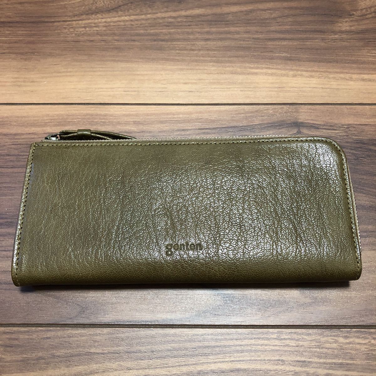 genten ゲンテン L字ファスナー長財布 ゴートヌメ | www