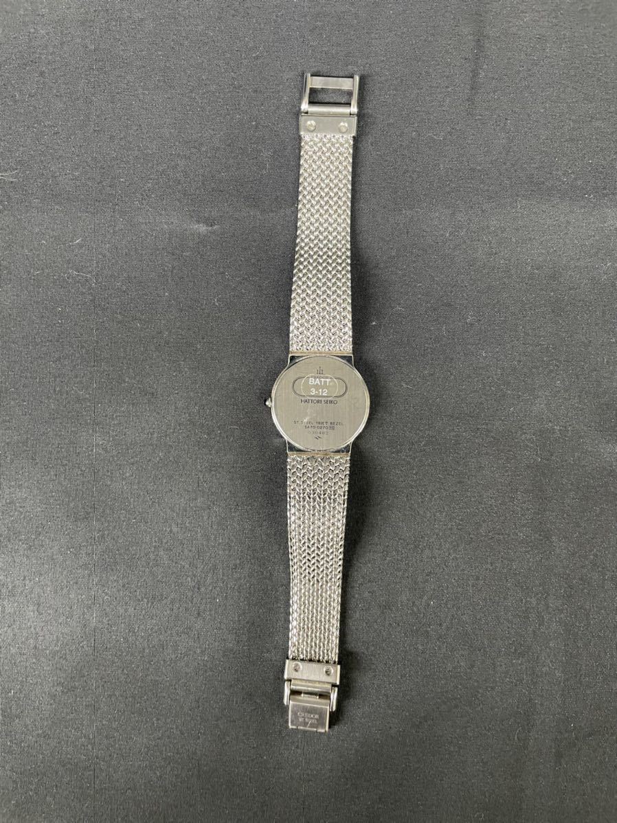 美品 動作OK セイコー クレドール 18KT サードニクス 5A70-0270