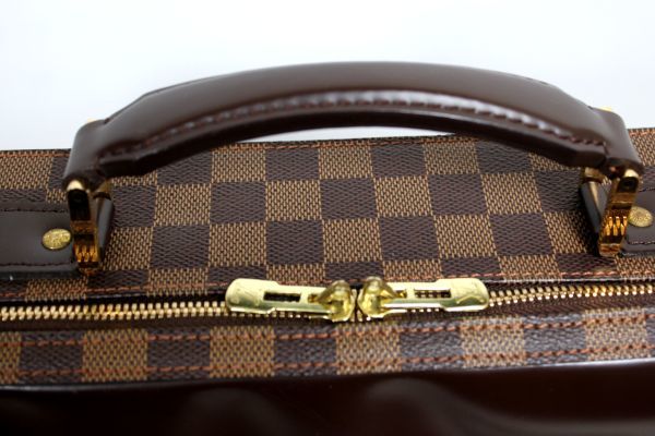 ●美品 VUITTON ルイヴィトン ダミエ ブリーフケース N53355 サバナ 書類カバン ハンドバッグ かばん 鞄 ビジネスバッグ PCケース Z3005の画像6