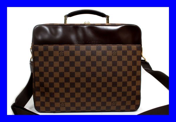 ●美品 VUITTON ルイヴィトン ダミエ ブリーフケース N53355 サバナ 書類カバン ハンドバッグ かばん 鞄 ビジネスバッグ PCケース Z3005の画像1