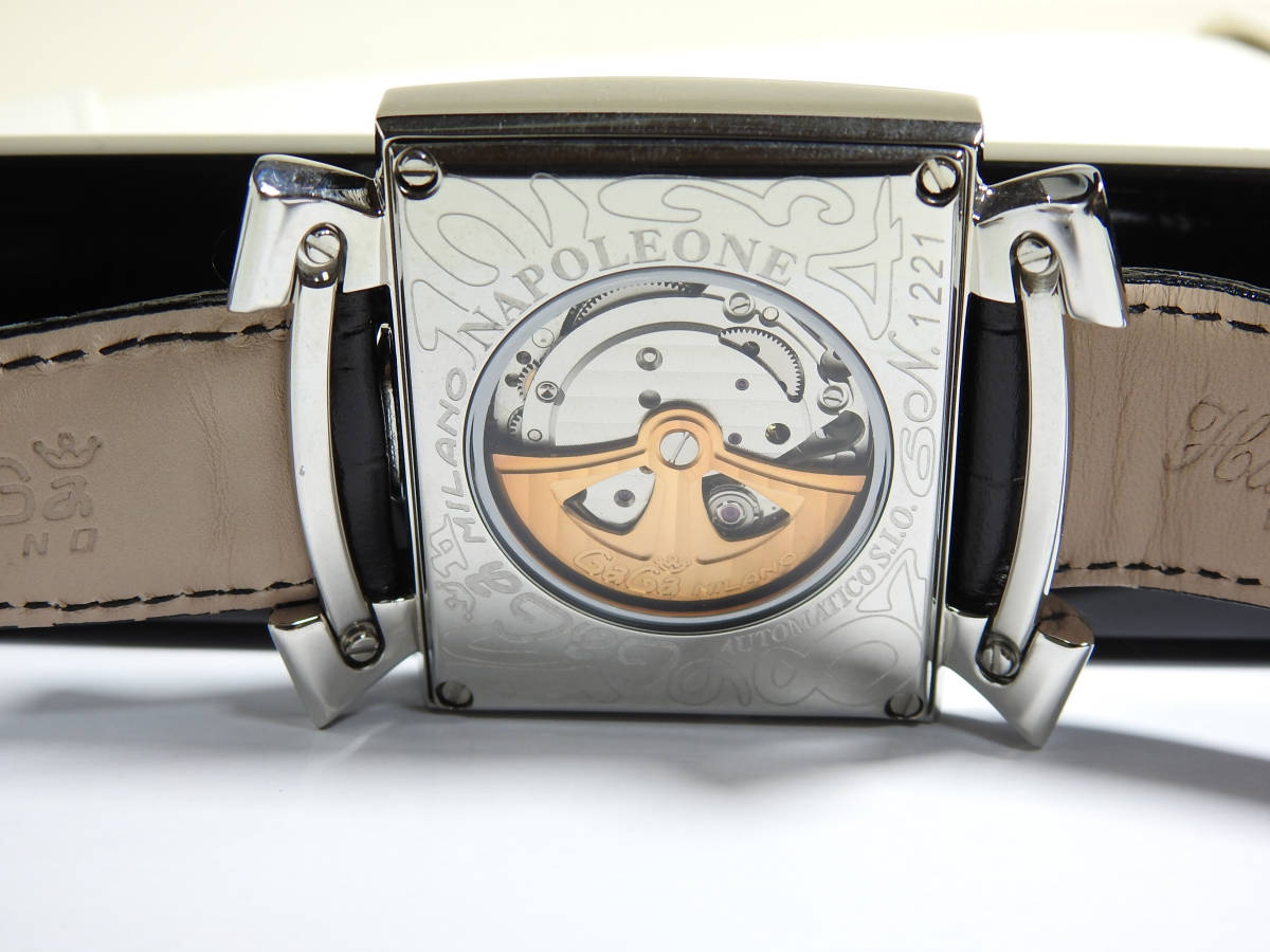 ガガミラノ ナポレオーネ 自動巻き AT メンズ腕時計 美品 正規 稼働品-
