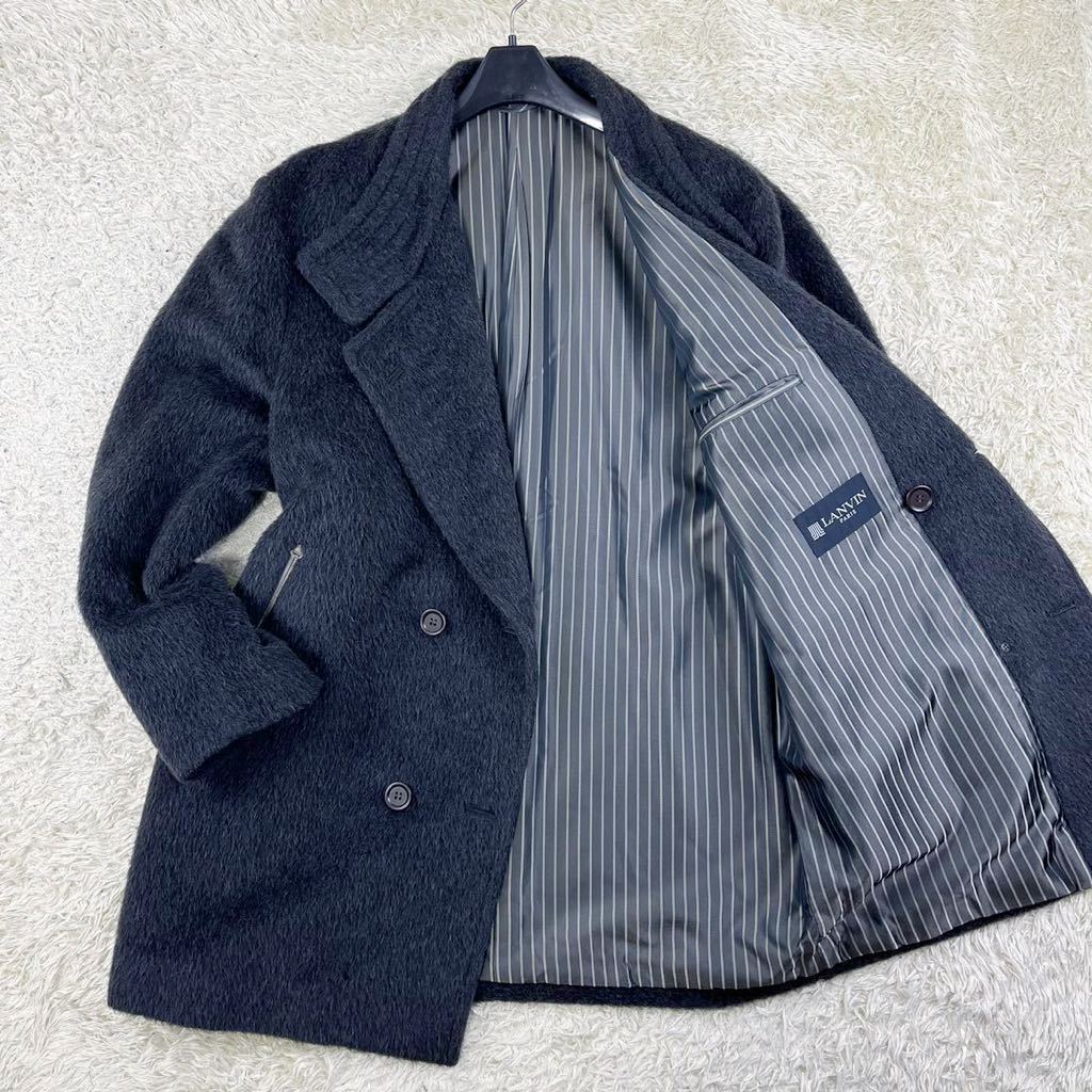 ランバン【超希少サイズ 紳士の風格 美品】LANVIN PARIS ピーコート P