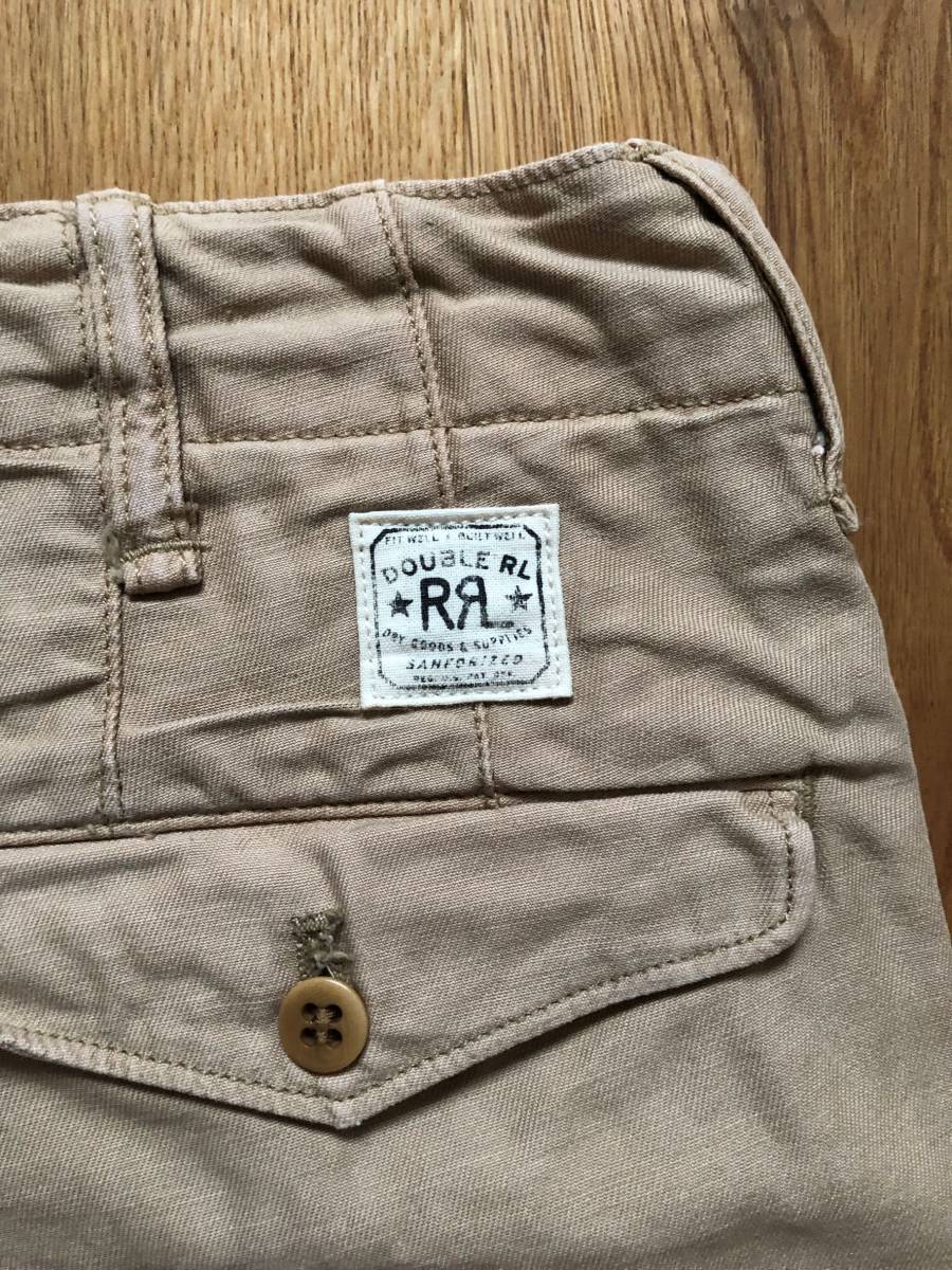 超特価】 ダブルアールエル ハーフパンツ shorts chino ベージュ 32