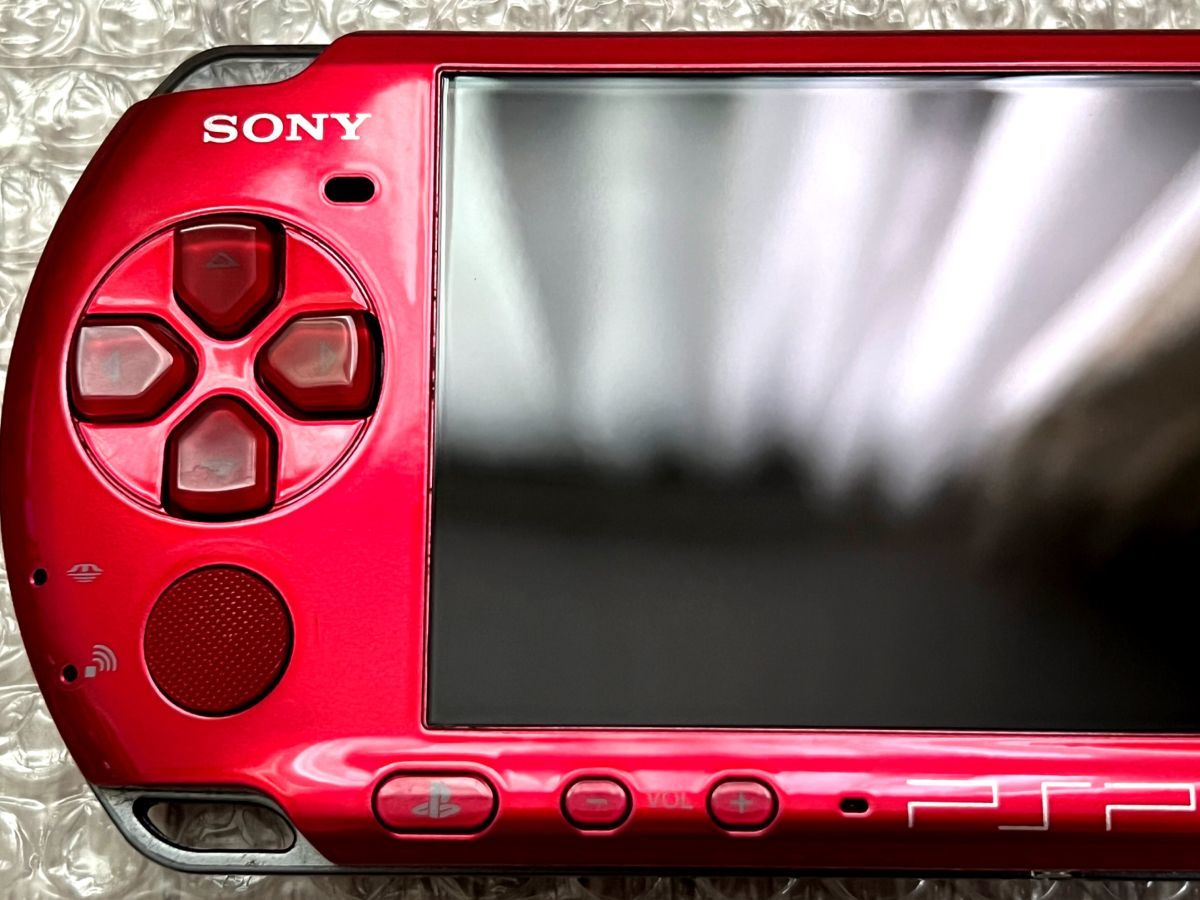 美品・最終型〉PSP-3000 本体 ラディアントレッド ＋