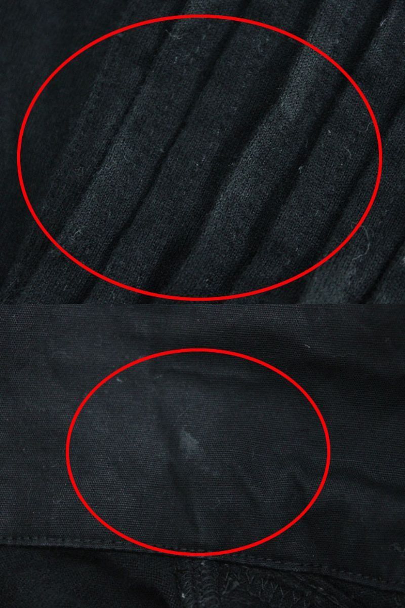フレッドペリー コットン100％ピンタック半袖ポロシャツ 黒M rf666_画像9
