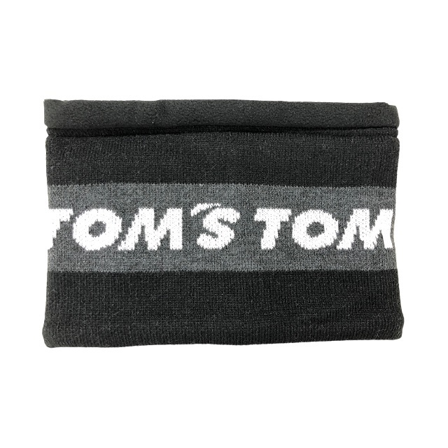 TOM'S トムス ネックウォーマー ブラック 黒 TOM'Sロゴ入り 代引き不可商品_画像1
