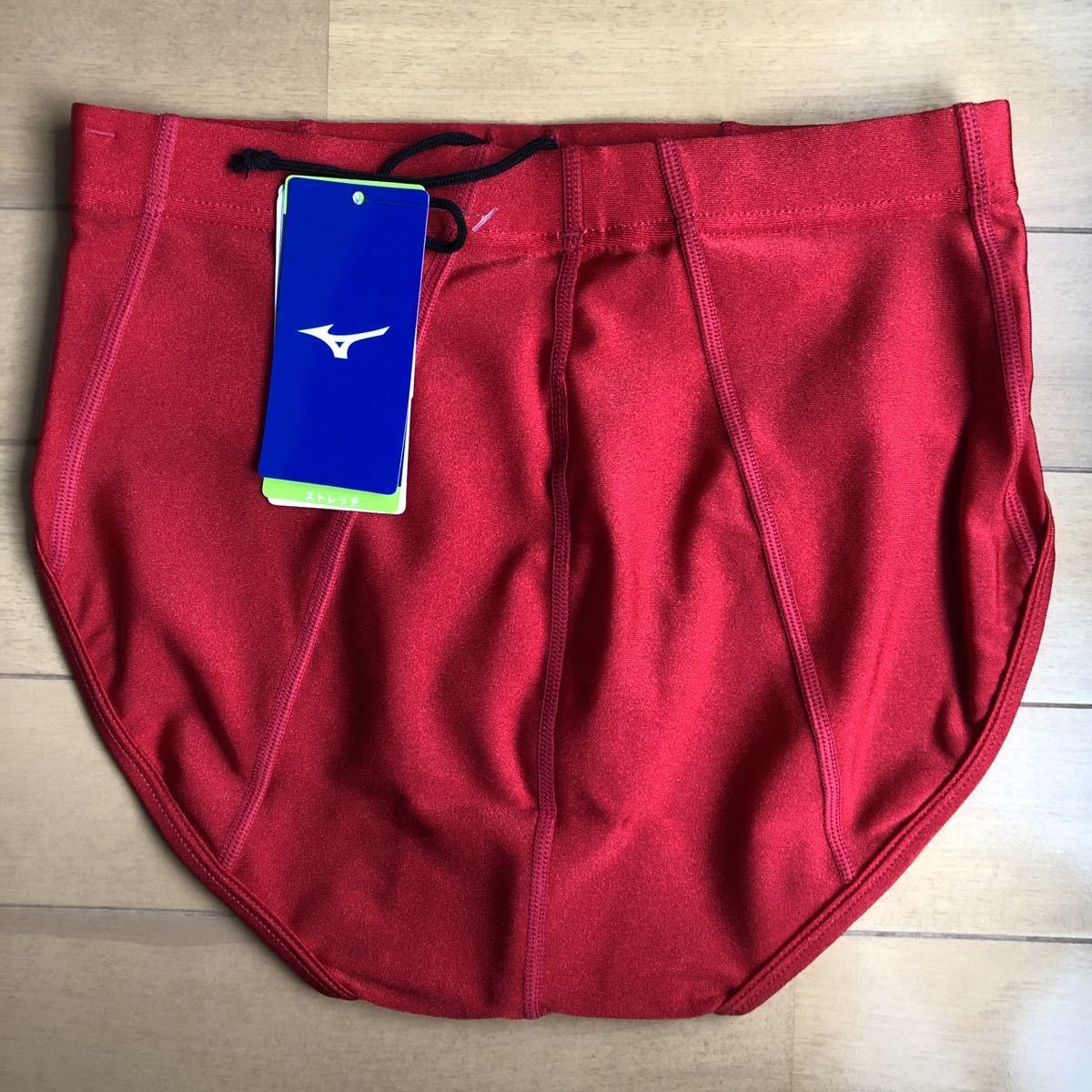 新品 ミズノ 陸上ユニフォーム 赤 レーシングブラ XL ブルマ XL セット 新品/XLサイズ】陸上ユニフォーム レーシングブルマ レーシング