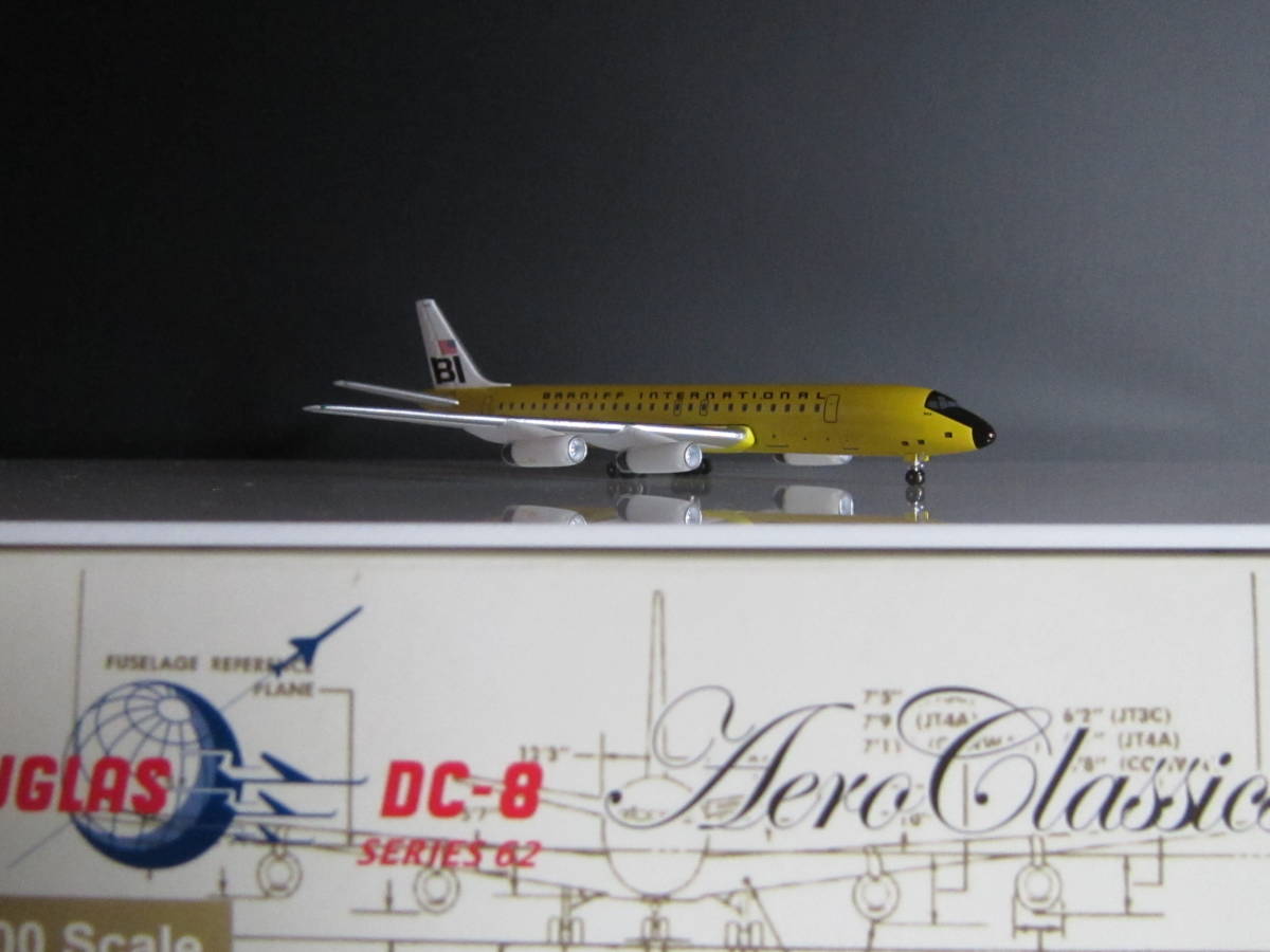 ◆ＢＲＡＮＩＦＦ　ＩＮＴＥＲＮＡＴＩＯＮＡＬ [N1803] Ｙｅｌｌｏｗ◆Aero Classics [1:400]◆ＤＣ－８－６２_画像2